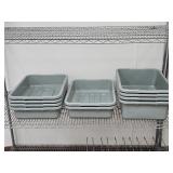 (10) Cambro Bus Tubs (Some New), 5 New Lids