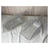 Pair of Large Plastic Scoops