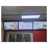 Three LG Digital Menu Boards Model 49UH5J-H