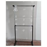 Freestanding Double-Rod Garment Rack