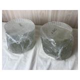40 Clear Shell Shaped Salad Plates