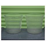 Pair of Cambro 18 Qt. Food Storage Container