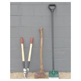 Racheting Limb Cutters, Axe, Scrapper