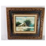 Framed Oil on Canvas by T. Seymour