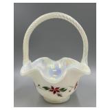 Fenton Opalescent Glass Basket