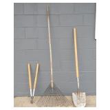 Shovel, Leaf Rake, Limb Cutters