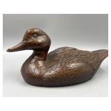Vintage Red Mill Mfg Pecan Shell Resin Duck