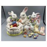 Easter Decorations & Ceramic Bunny Pitchers
