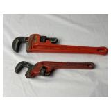 14Inch and Off-Set Ridget Pipe Wrenches.