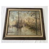 Signed Ducks Artwork 26in x21in
