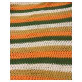 Vintage Crocheted Afghan Blanket