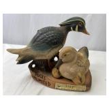 Jim Beam Ducks Unlimited Wood Duck Family Decanter
