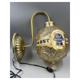 Vintage Pabst Blue Ribbon Wall Sconce Light
