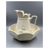 Vintage McCoy Goose Pitcher and Basin Set