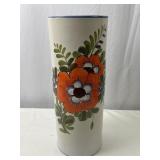 Vintage Hand-Painted Ceramic Umbrella Stand
