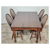 Rectangle Dining Table & 4 Windsor-style Chairs
