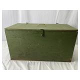 Wood Storage Box w/ Latch & Handle