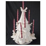 2ft Ceramic Candleholder Christmas Tree, 3 pc