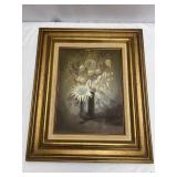 Sahler Floral Still Life Oil Panting