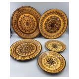Vintage Decorative Wood Plates