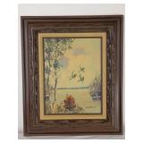 Framed Oil on Canvas signed Cass