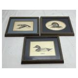 3 Signed Jon D. Bailey Duck Prints