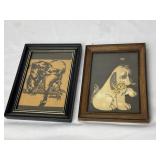 Two Frames Dog Drawings/Sketches.