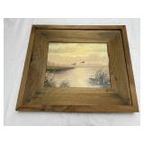 Framed H.W. Jaman Oil Painting