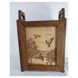 Wood Pyrography Duck Magazine Rack