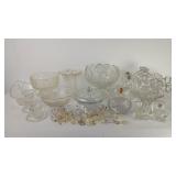 Assorted Crystal & Pressed Glass