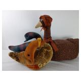 Vintage Weighted Fabric Geese  Doorstops