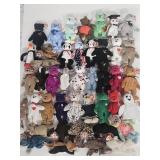 Large Lot of 45 Beanie Babies