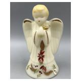 Fenton Hand Painted Satin Glass Angel Bell