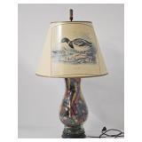 Shotgun Shell Table Lamp w/ Mallard Shade