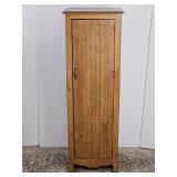 Pine Finish Storage Cabinet, Adjustable Shelves