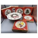 Holiday Plates & Cake Plate