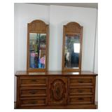 Dixie Rustic Mediterranean Style Dresser w/