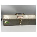Vintage Craftsman Metal Toolbox w/ Misc Tools