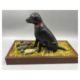 Hand Crafted Wood Hunting Dog & Decoys Display
