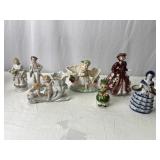 Vtg Japanese Porcelain Planters & Firgurines