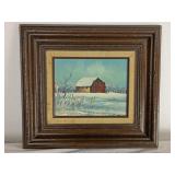 Framed Oil on Canvas by Everett Woodson