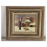 Framed Oil on Canvas by H. Hargrove
