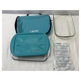 2 Anchor Hocking Baking Dishes & Travel Bag