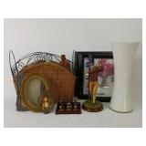 Picture Frames, Bottles, Golfing Figurine, & More
