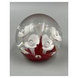 Joe Rice 2011 Blown Art Glass Paperweight