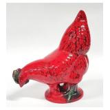Vtg Red Royal Haegar Chicken Hen Figurine