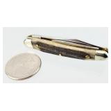 Rostfrei German Kissing Crane Bone Pocket Knife