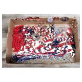 July 4th Red White Blue Costume Jewelry