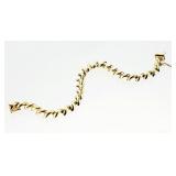 14kt GOLD 7" San Marco Bracelet 13.34g