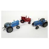 3pc Vtg CORGI Great Britian Ford Tractors, MF 1155